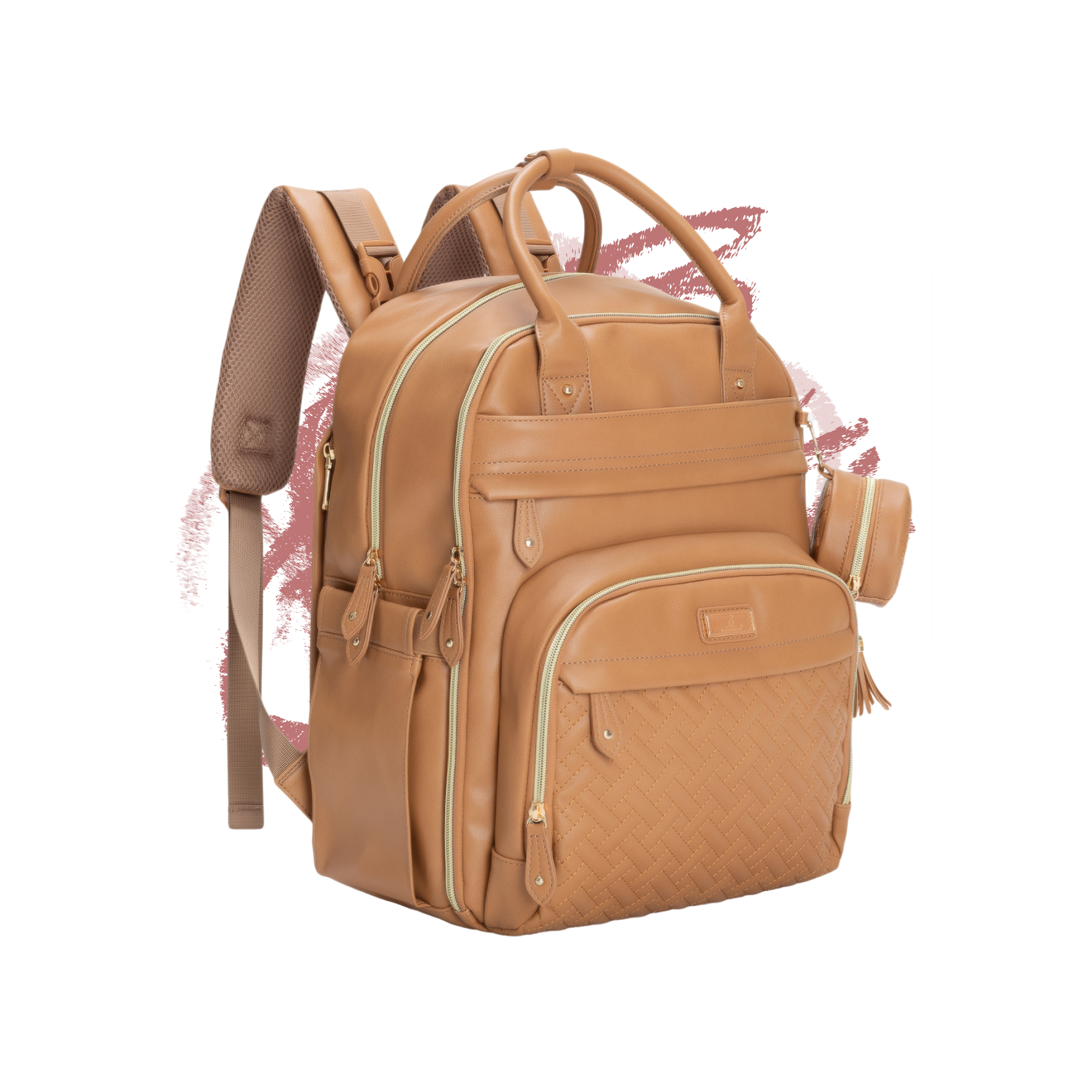 #color_vegan leather light brown
