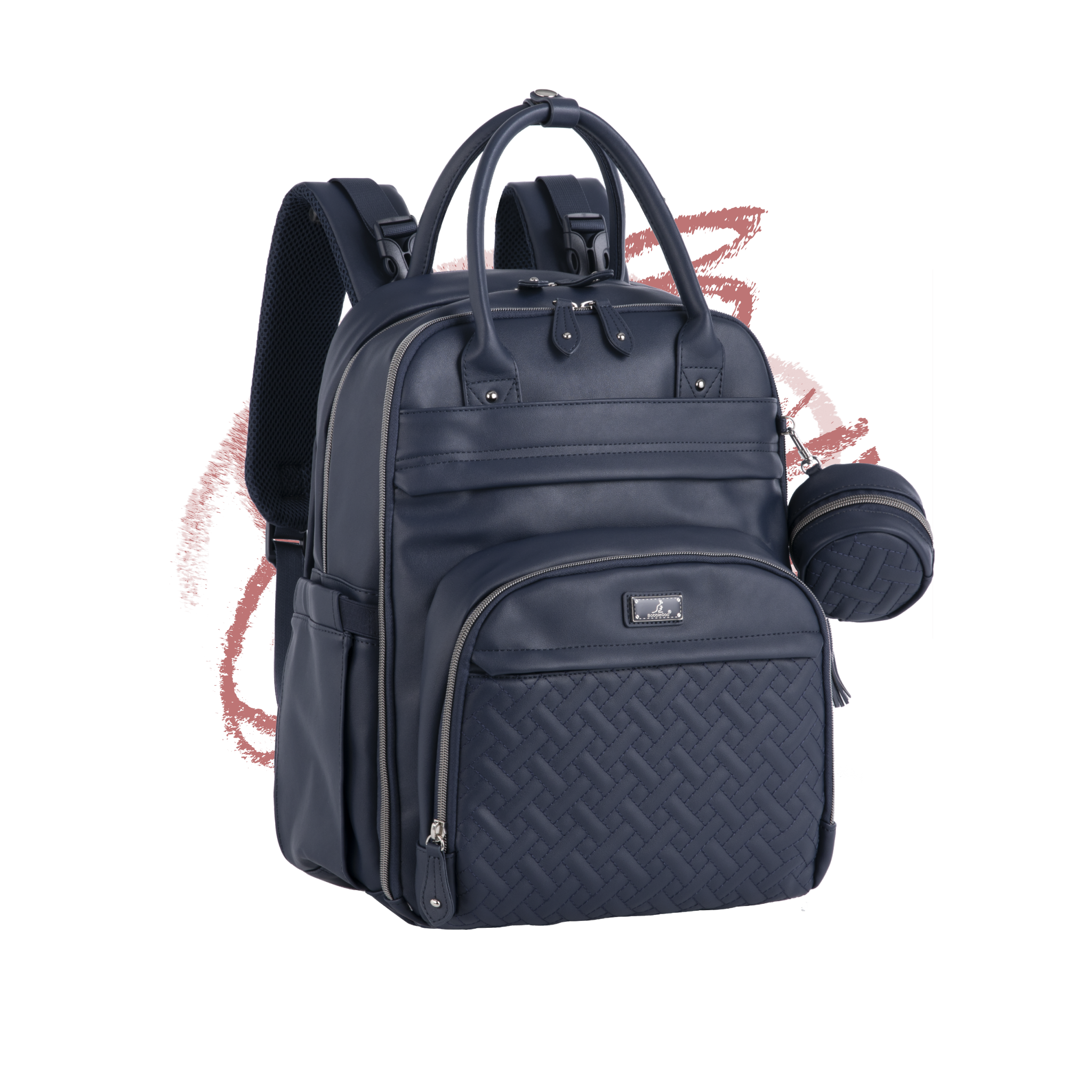 #color_vegan leather midnight blue