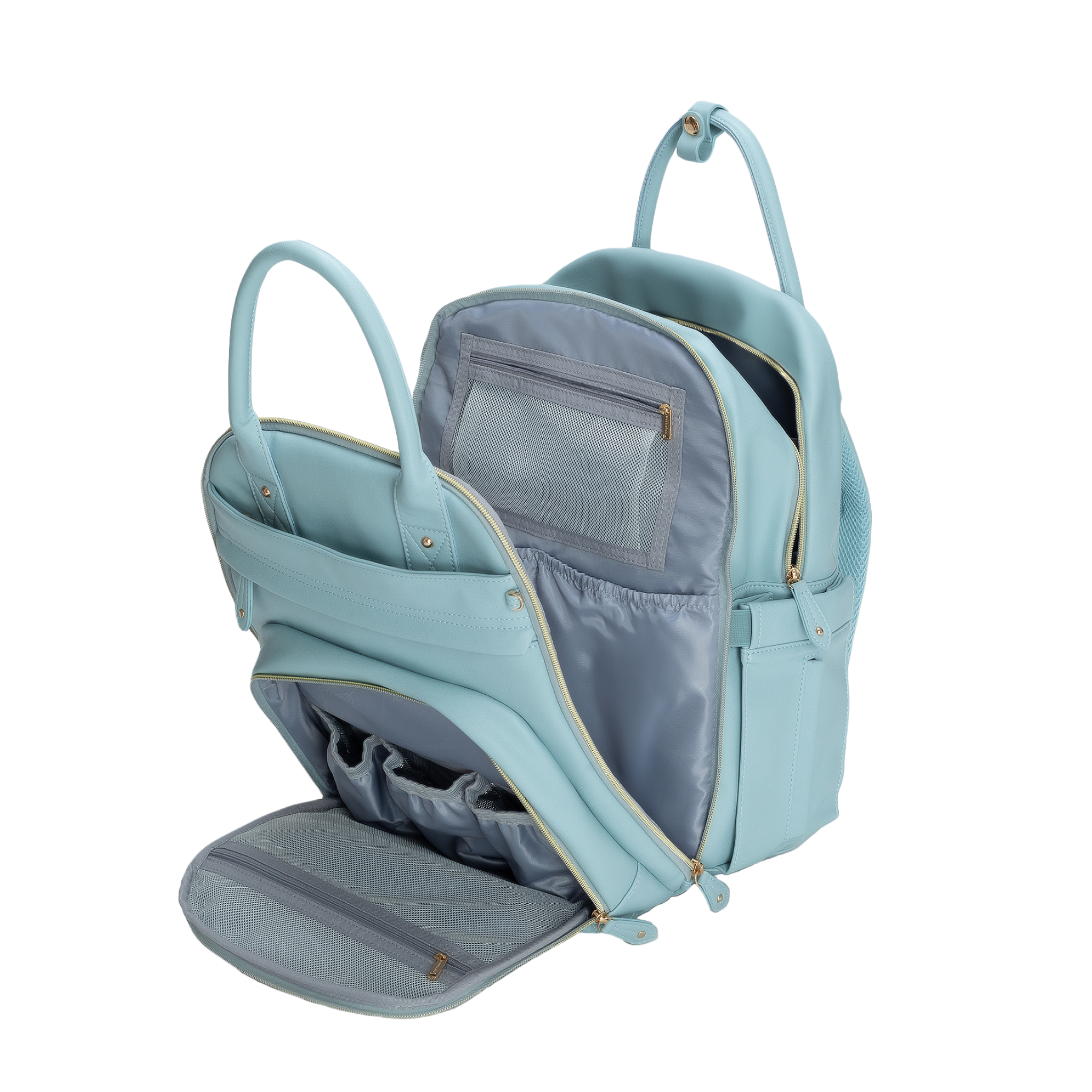 #color_vegan leather powder blue
