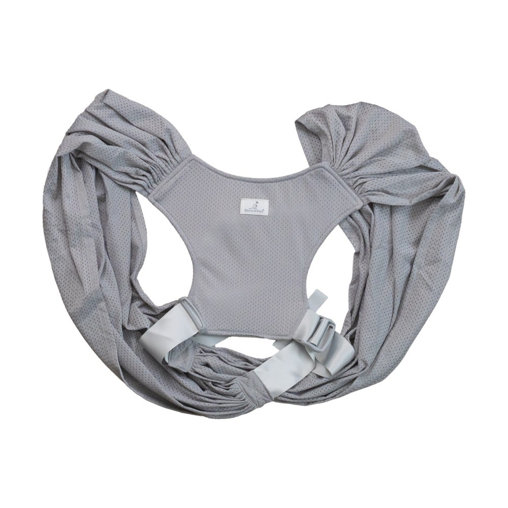 baby wrap carrier - grey