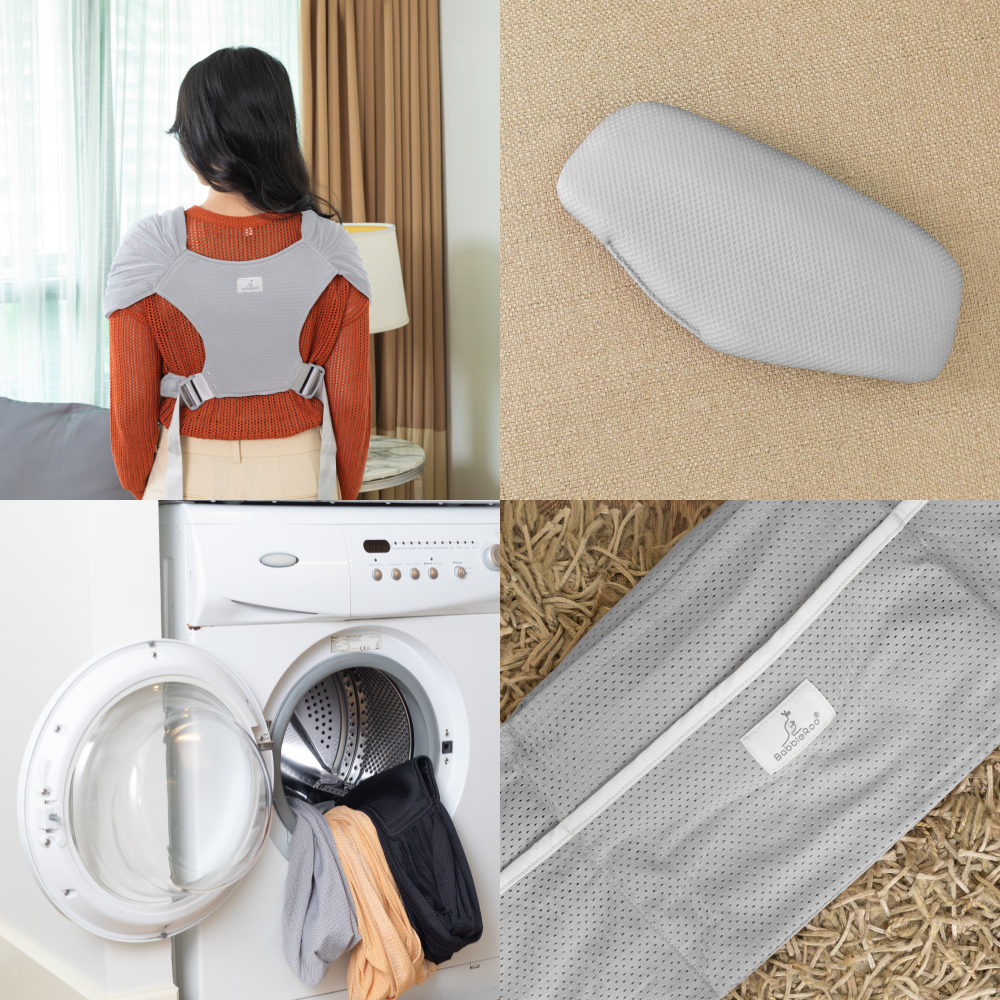 baby wrap carrier - grey details