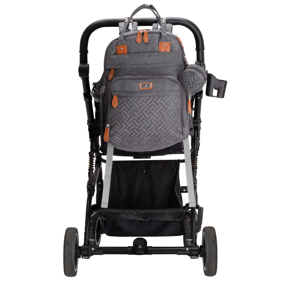 original dark grey xl diaper bag stroller