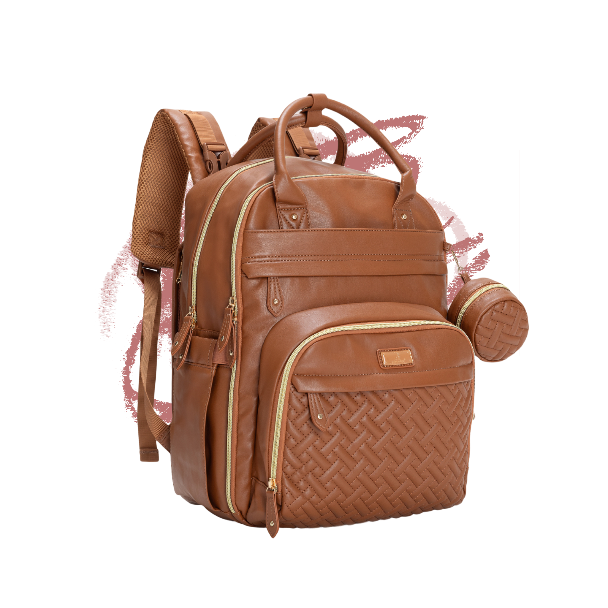 #color_vegan leather natural brown