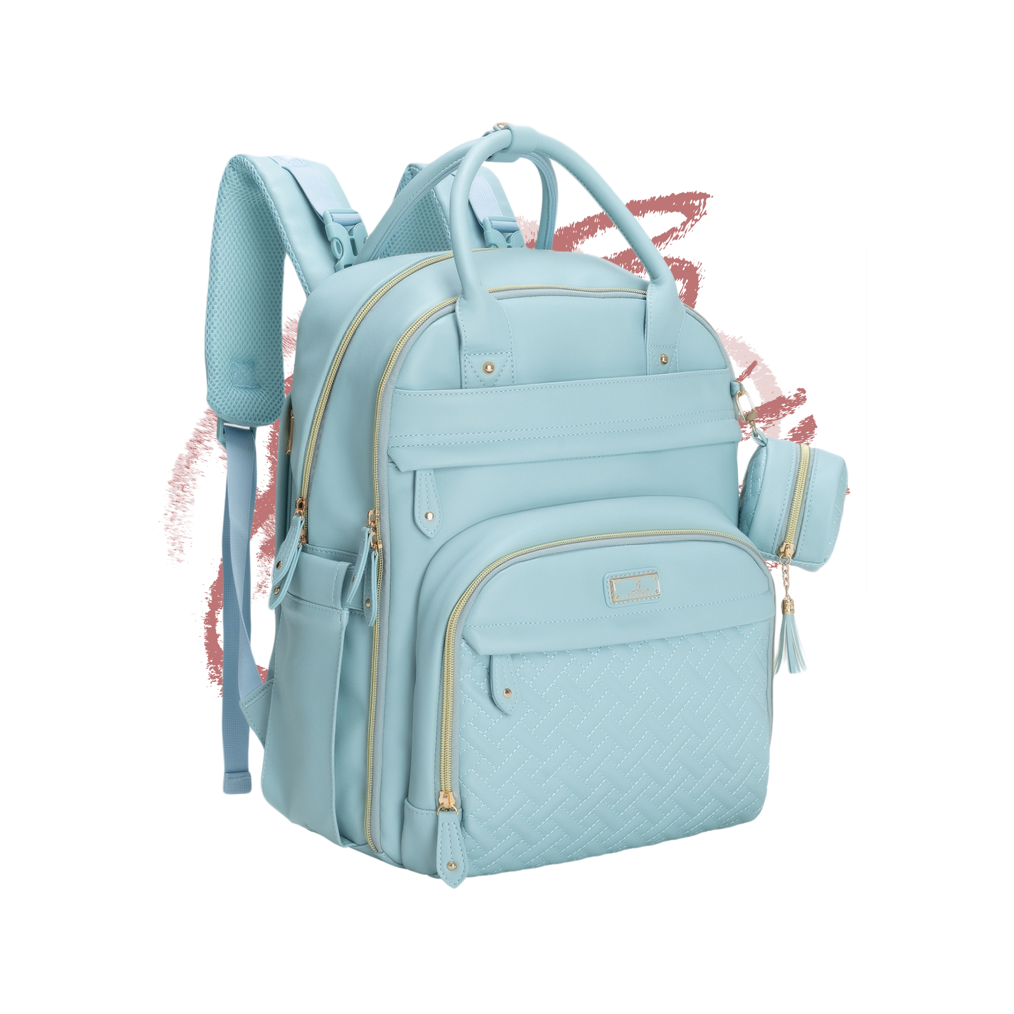 #color_vegan leather powder blue