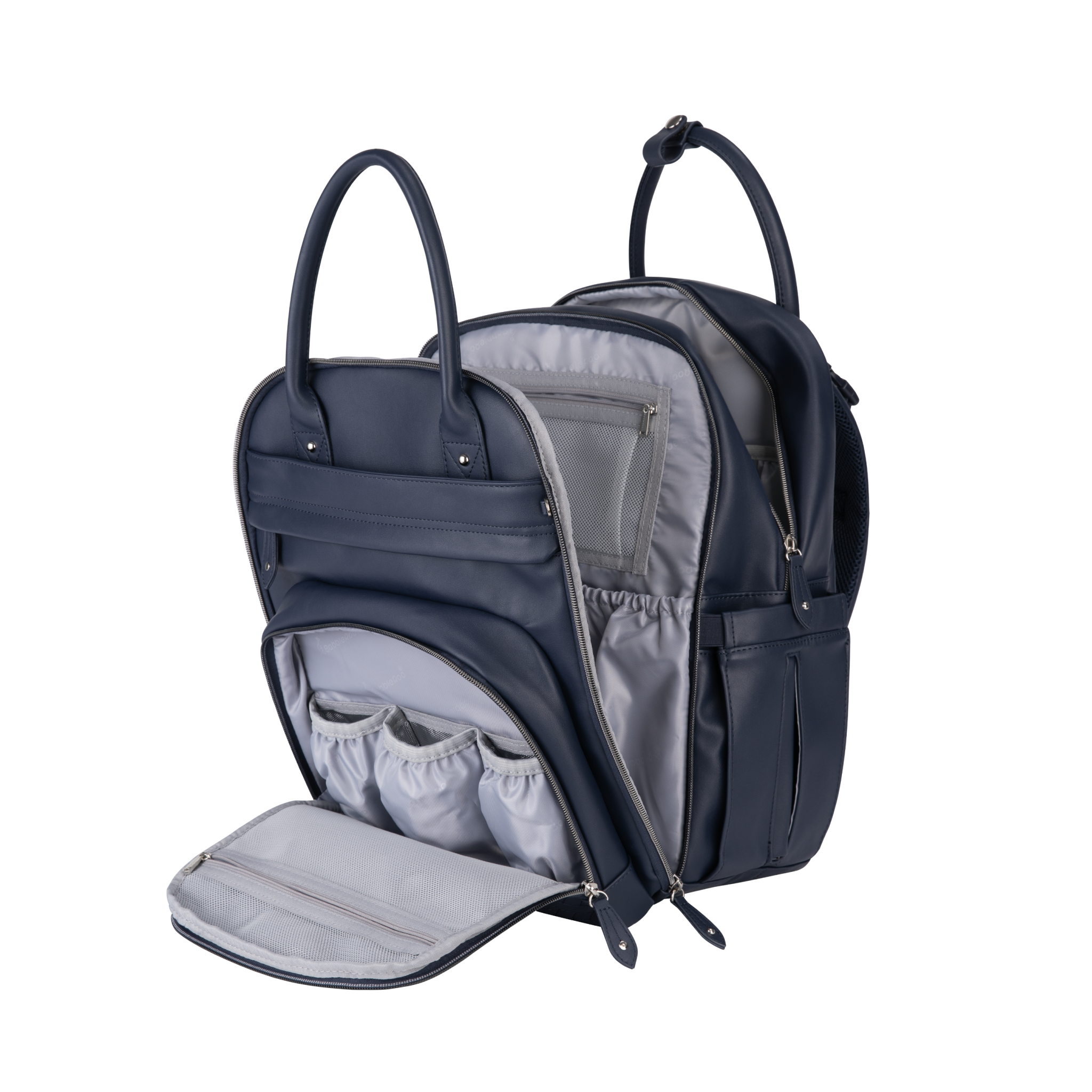 #color_vegan leather midnight blue