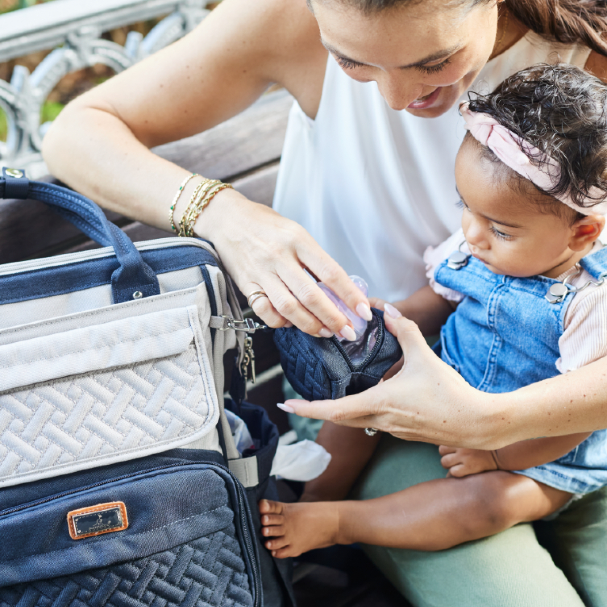 Vegan Leather Wide Top Diaper Backpack