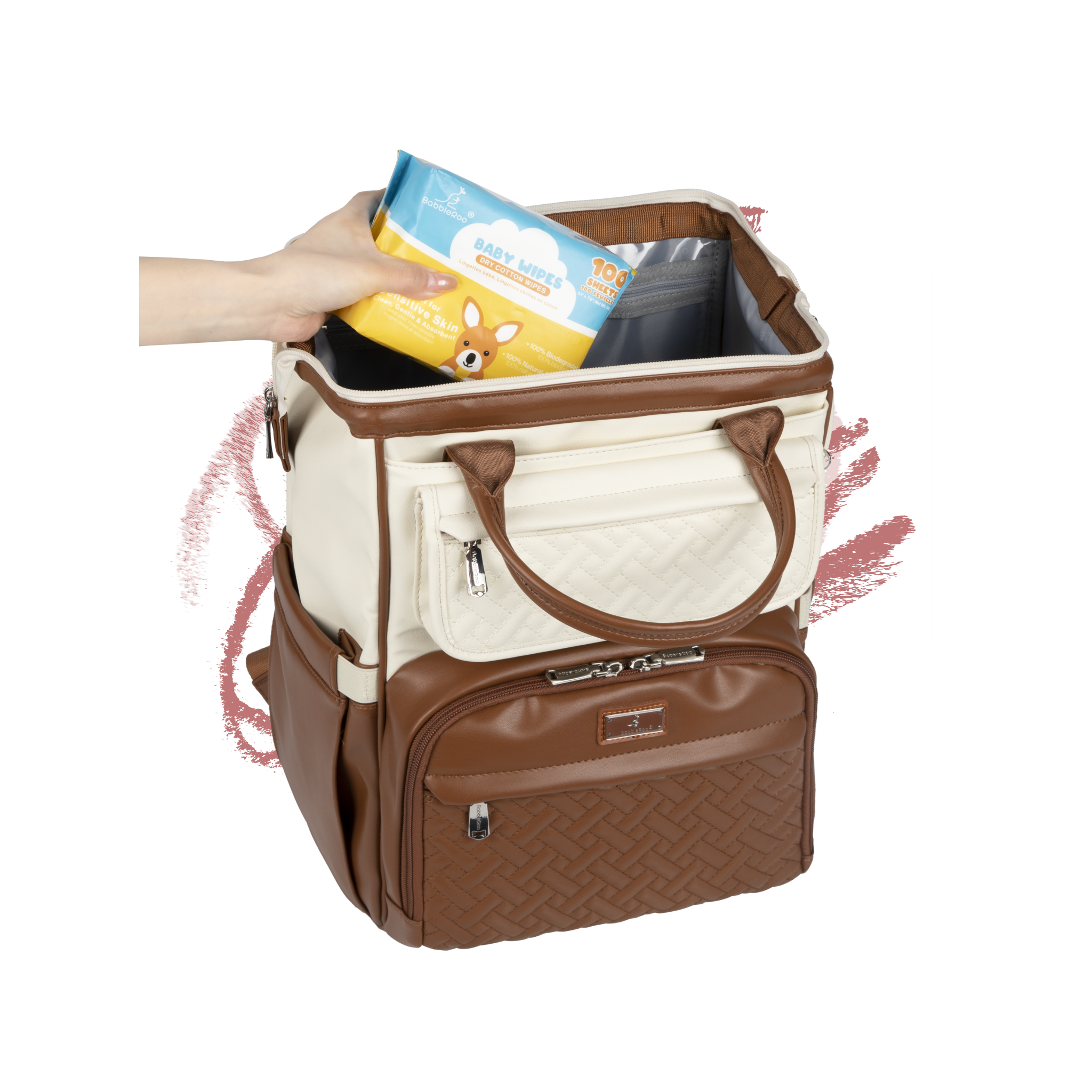 #color_vegan leather coffee cream