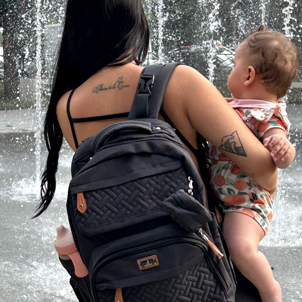 black original diaper bag lifestyle image