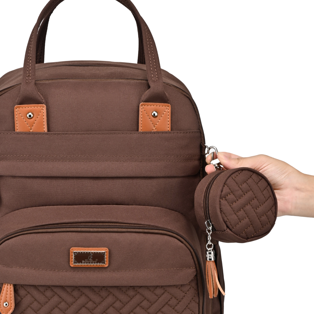 coffee original diaper bag pacifier pocket