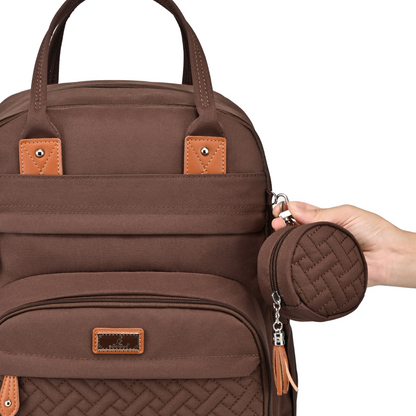 coffee original diaper bag pacifier pocket