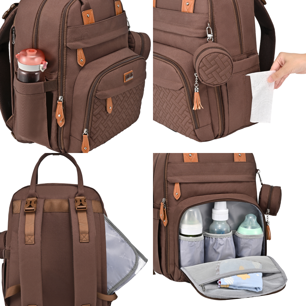 coffee original diaper bag features