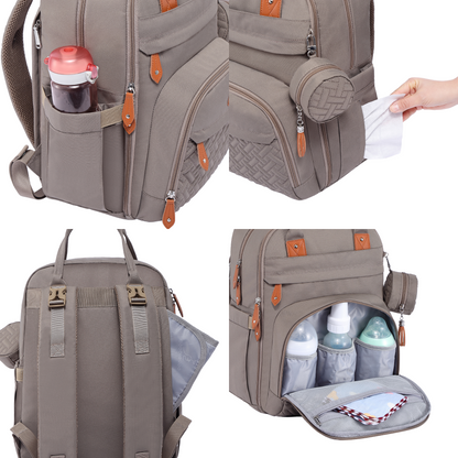 khaki original diaper bag features
