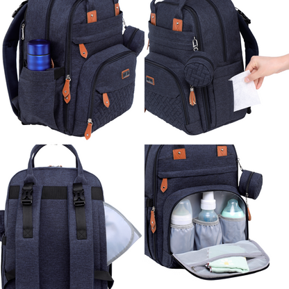 navy original diaper bag features
