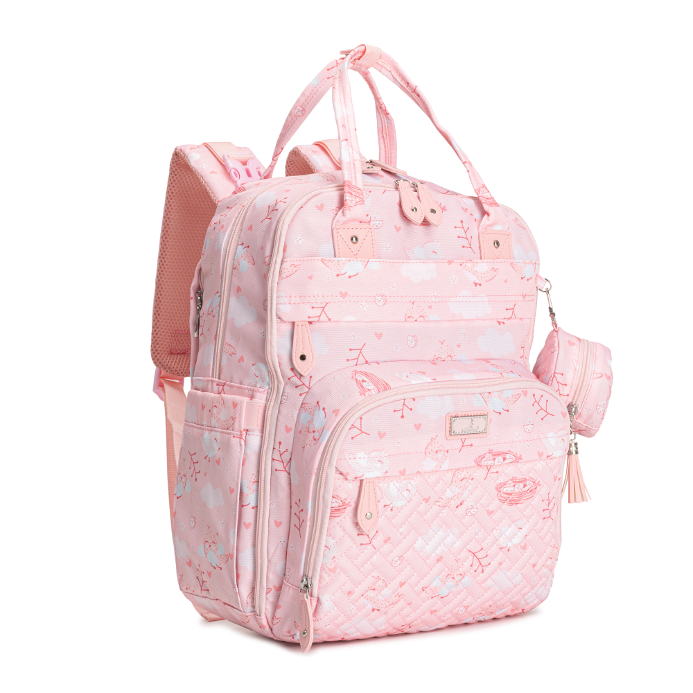 pink birdy original diaper bag