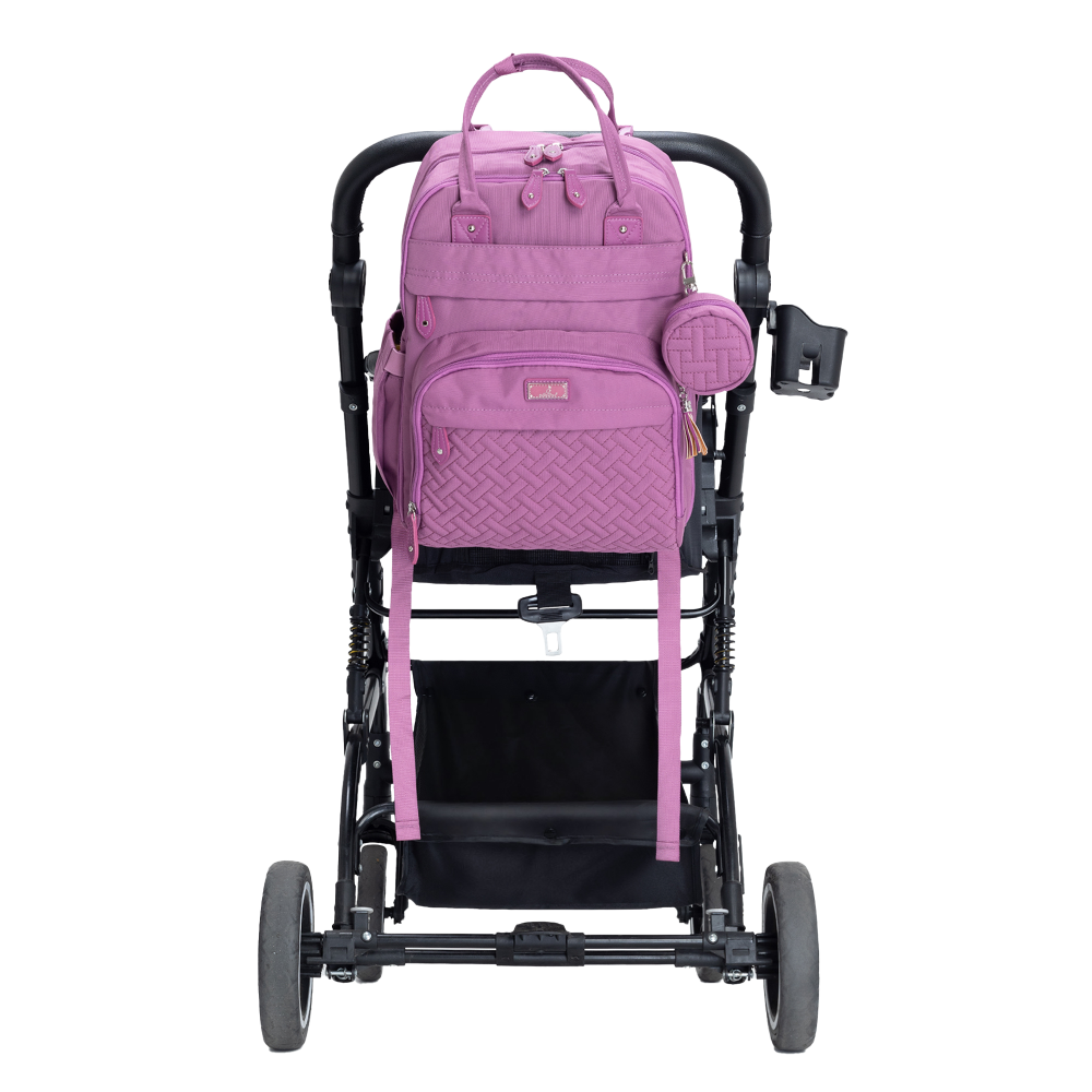 purple original diaper bag stroller straps