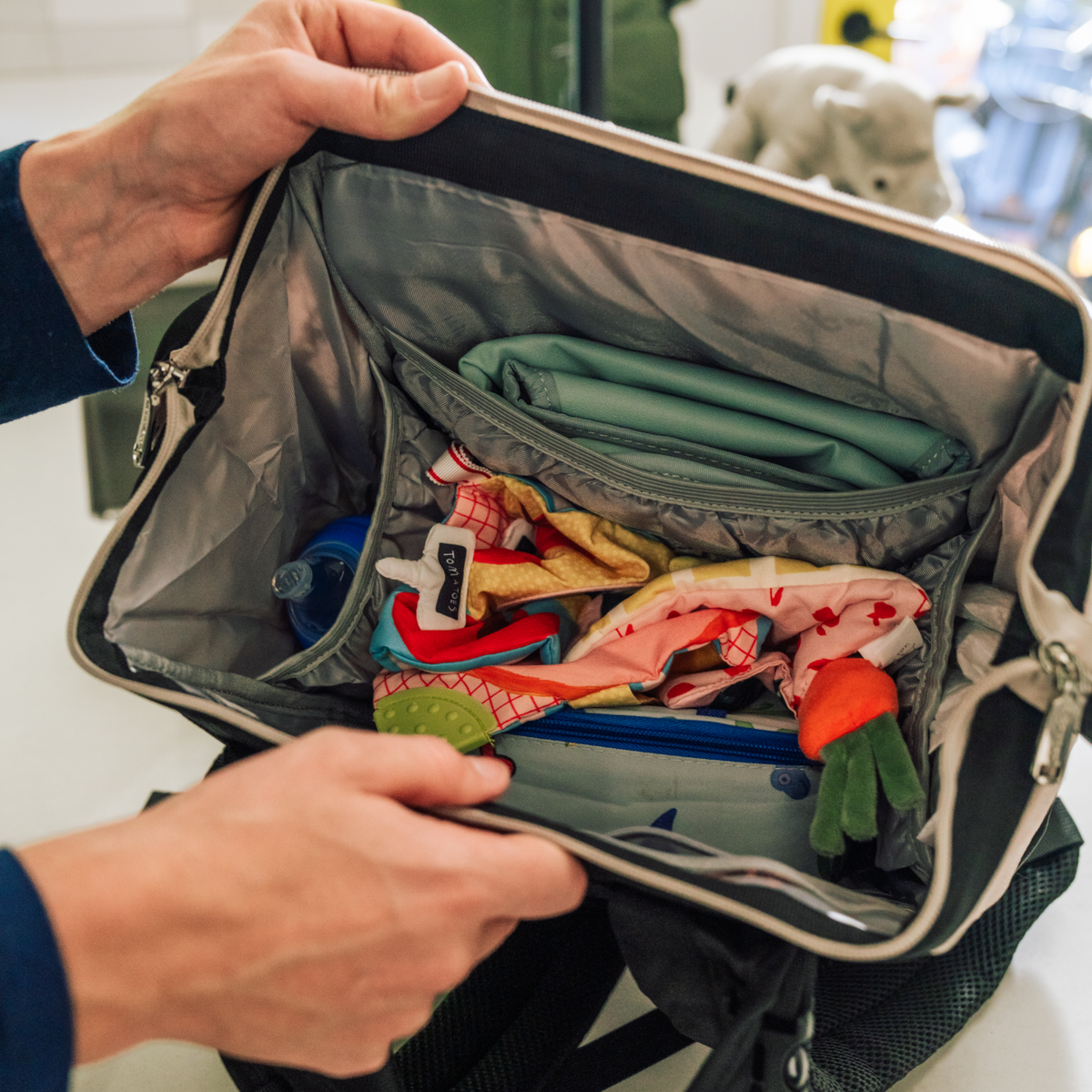 Wide Top Diaper Bag